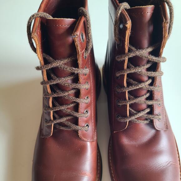 Mens Nisolo Andres All Weather Brown Leather Ankle‎ Dress Boots Size 7.5 M - Picture 4 of 15